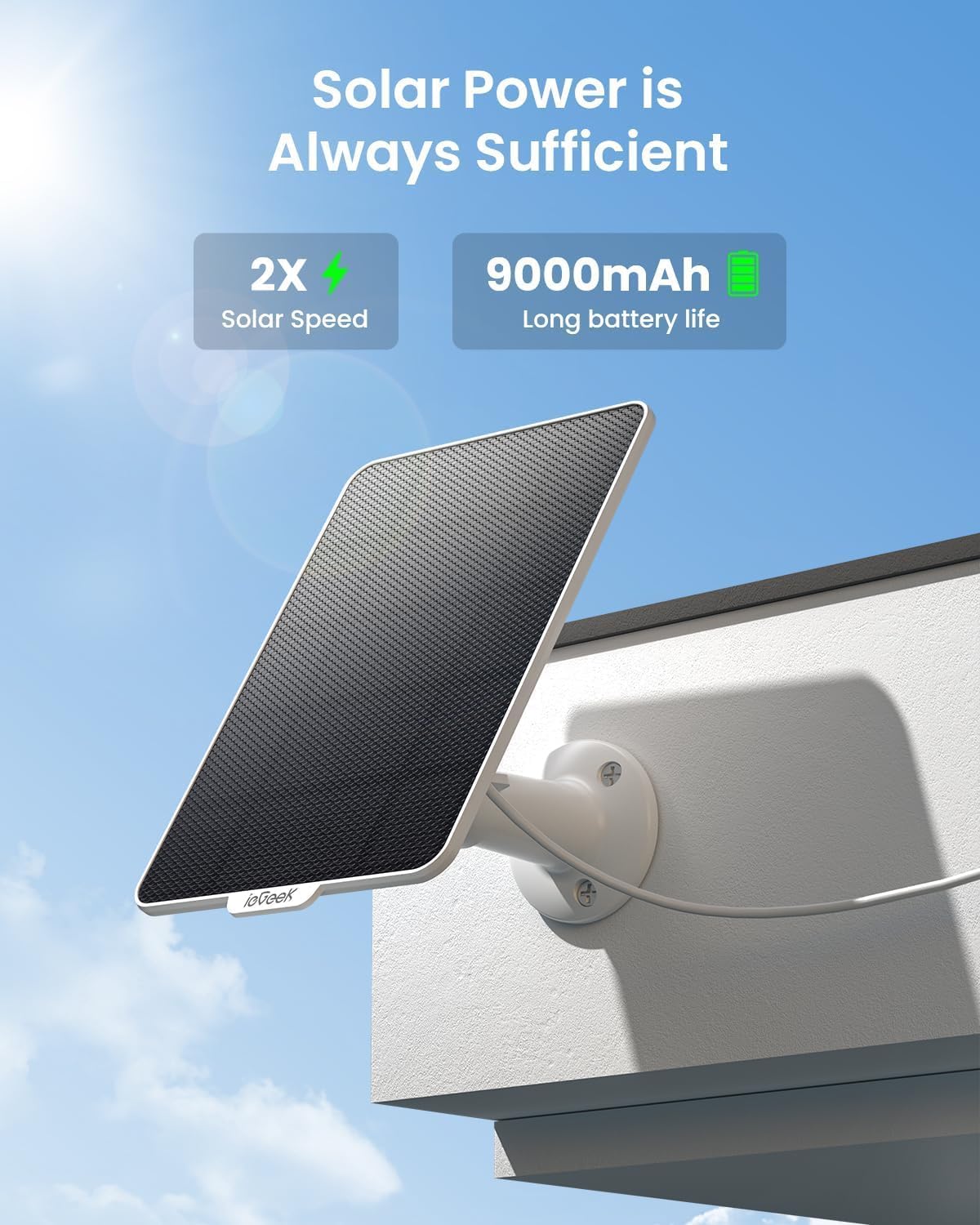 Caméra 4G Solaire ieGeek S11 | Sans WiFi, Carte SIM Incluse – Image 9