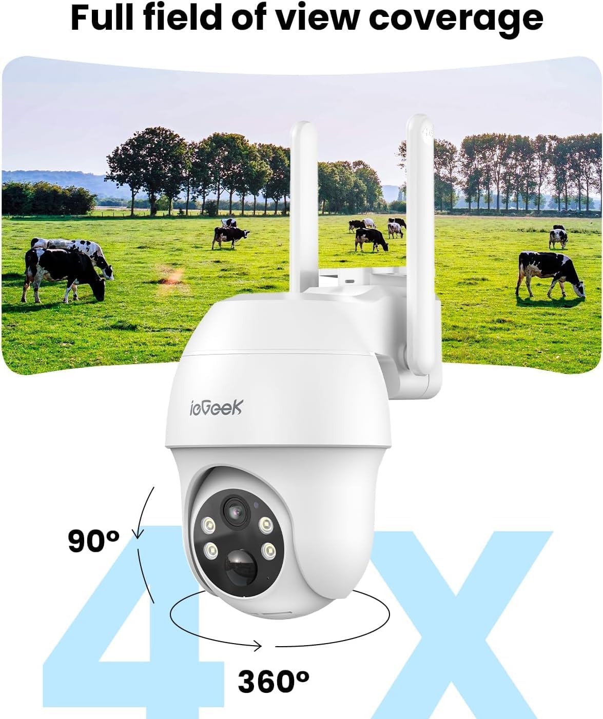 Caméra 4G Solaire ieGeek S11 | Sans WiFi, Carte SIM Incluse – Image 6