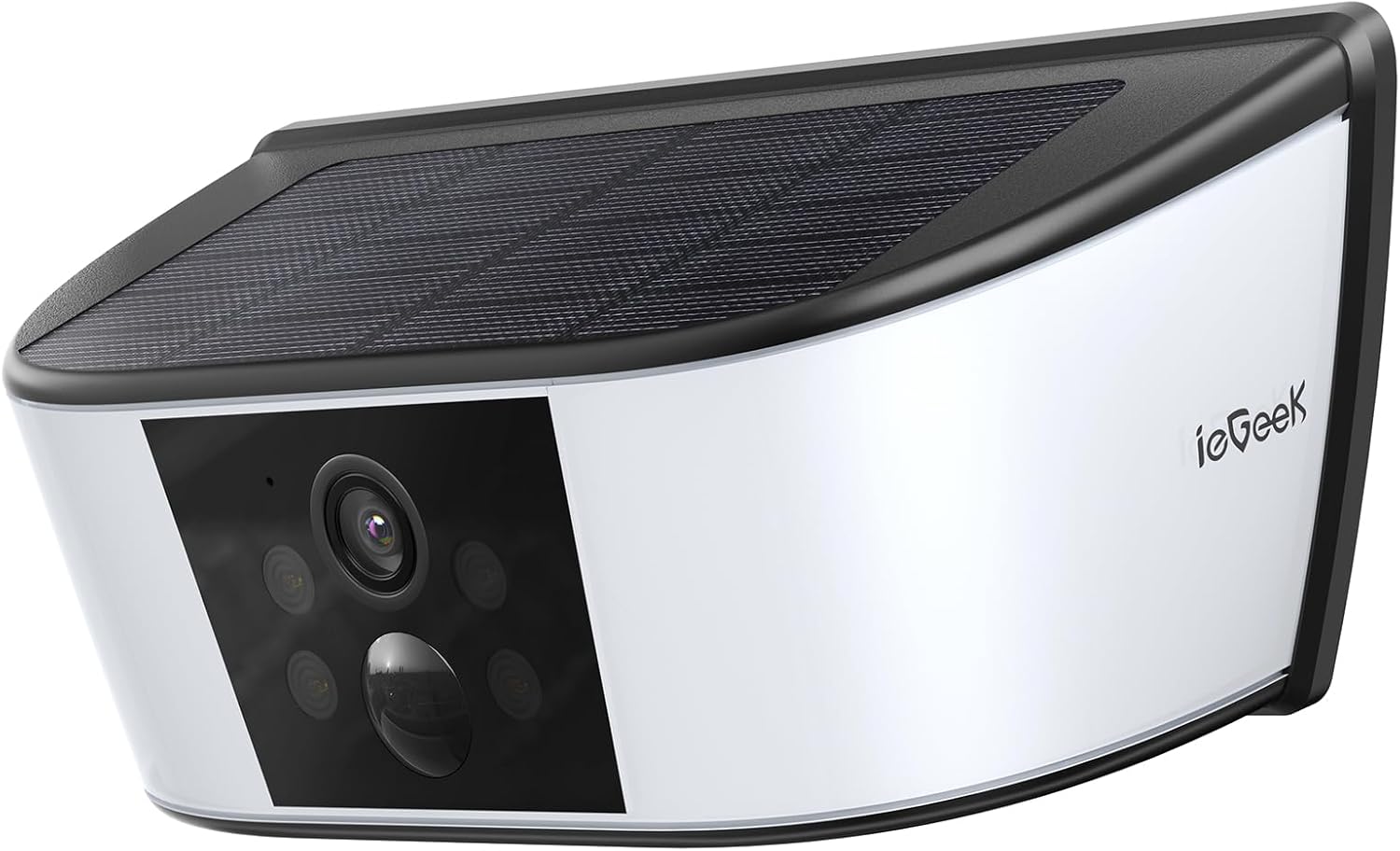 ieGeek S4 Caméra Solaire Murale 2K avec Projecteur 160 Lumens
