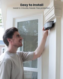 Alternative view of ieGeek S4 Caméra Solaire Murale 2K avec Projecteur 160 Lumens