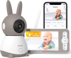 ieGeek Baby 1T - Babyphone Caméra 2K PTZ 360° | Écran 5"
